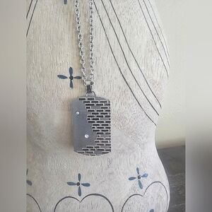 Stainless Steel Silver Tone Chain Necklace